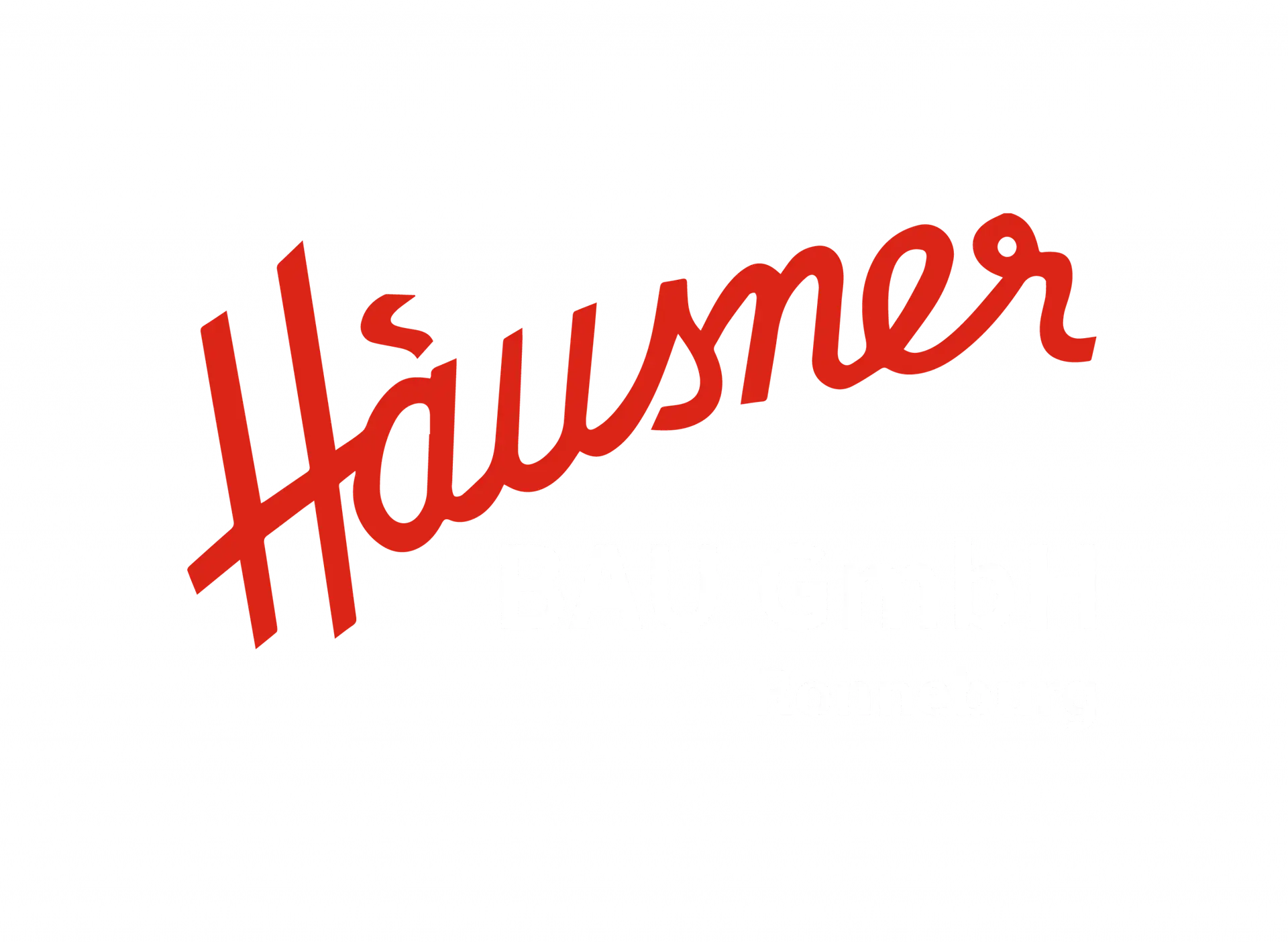 Logo Häusner Bau GmbH wei&szlig; clear